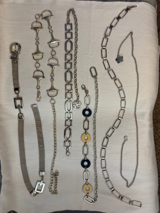 Belt Lot - Lot of 6 metal fashion belts / chains main image 6